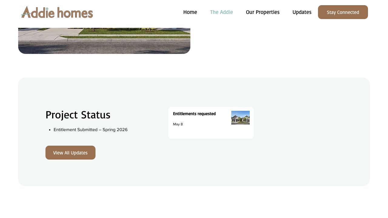 Published website status: entitlement submitted in spring 2026.